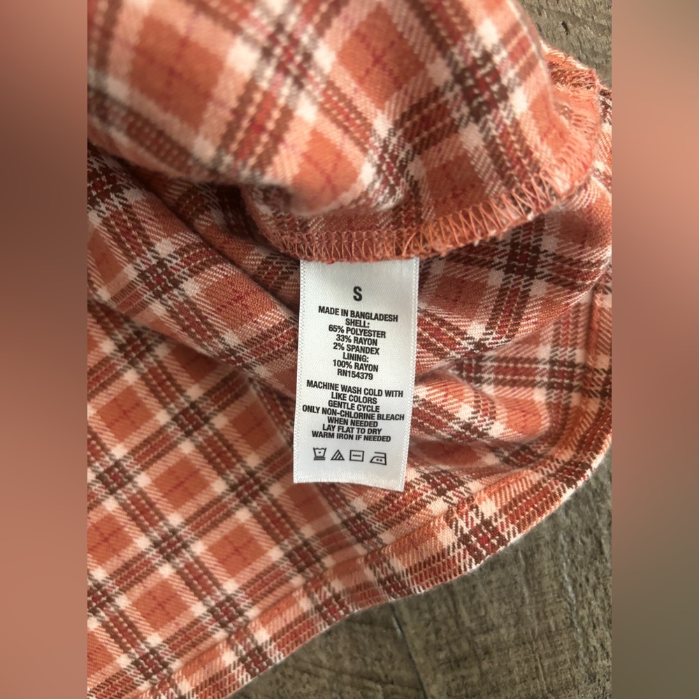 Aeropostale Mini Dress Plaid Size S - Picture 6 of 7